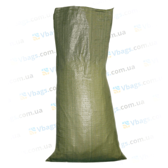 Мешки полипропиленовые на 50 кг зеленые под хоз.нужды