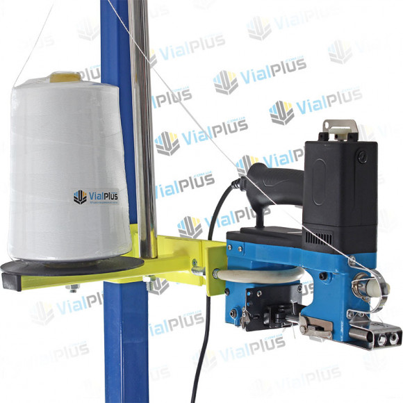 Стенд для зашивки мешков KP S6 + KP 3000, можно заряжать мешкозашивочные нитки от 0,2 до 5 кг